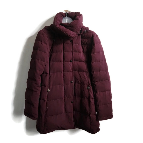 Akris Punto Jackets & Blazers - AKRIS PUNTO | 100% wool 100% down jacket puffer coat parka burgundy red sz 8